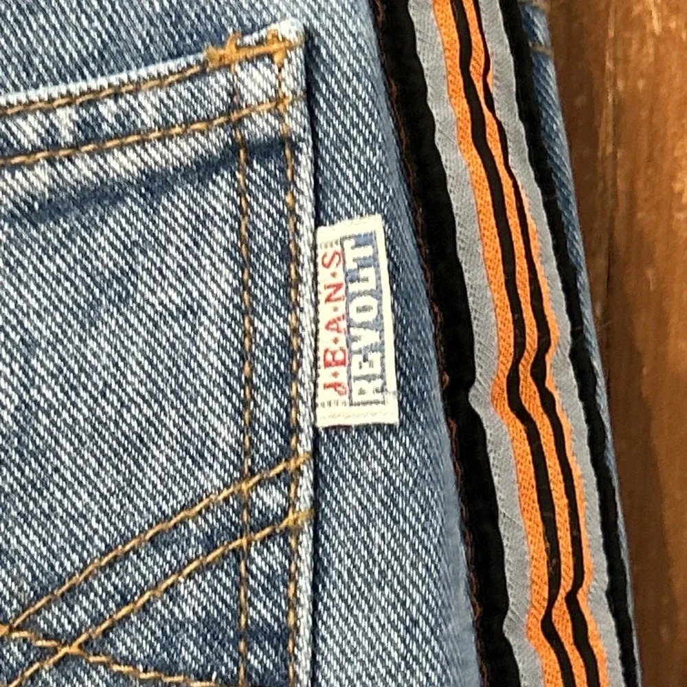 VTG NOS Women's Y2K Revolt Jean‎ Maxi Skirt NWT Sz 7/8 Hong Kong Denim NEW 90's